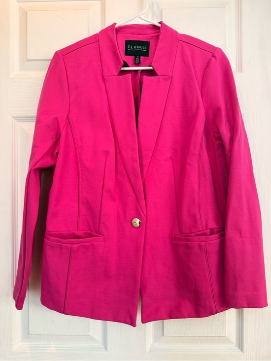 Eloquii Jackets & Blazers - Eloquii Hot Pink Single-Button Blazer